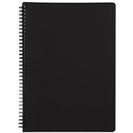 Cardboard P+P Twin wire pad A5 PP Classic black - Notepad