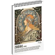 Notique Spiral notebook Alfons Mucha - Zodiac, lined - Notepad