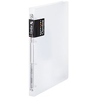 Karton P+P Opaline A4 4-ring binder, PP, clear - Document Folder