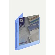 Karton P+P Opaline blue PP A4 4-ring binder - Document Folder