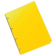 Karton P+P Lines yellow 4-ring binder PP A5 - Arch Folder