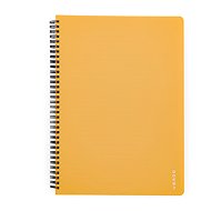 Cardboard P+P Verde Twin wire A4 PP mustard - Journal