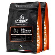 Kafista "India Kappi Royal" - 100% Robusta, Pražená v Itálii - zrnková káva na espresso 2 × 250 g - Coffee