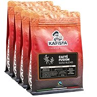 Kafista Coffee Beans "Café Fusion 50 /50" - Arabica & Robusta blend, espresso 4 × 250 g - Coffee