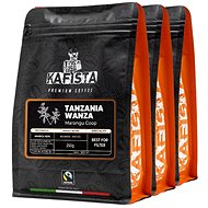 Kafista Selected coffee "Tanzania Wanza" - 100% Arabica - Coffee Beans, Roasted in Italy 3×250 g - Coffee