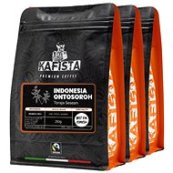 Kafista Selected coffee "Indonesia Ontosoroh"- Coffee beans, 100% Arabica, Roasted in Italy 3 × 250  - Coffee