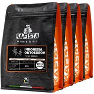 Kafista Selected coffee "Indonesia Ontosoroh"- Coffee Beans, 100% Arabica, Roasted in Italy 4 × 250  - Coffee