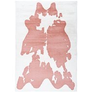 Kusový koberec Rabbit Animal 500 růžová / bílá - Koberec