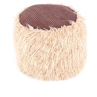 Fellpouf Bobtail 125 Beige / Brown - Ottoman