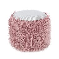Stool Felt Pouf Bobtail 125 Rosa / Grey - Ottoman