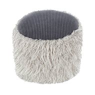 Stool Felt Pouf Bobtail 125 Light Grey / Dark Grey - Ottoman