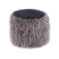 Stool Felt Pouf Bobtail 125 Dark Grey / Black - Ottoman