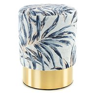 Hocker Gipsy Pouf 225 Blue / Gold - Ottoman