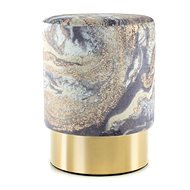 Hocker Gipsy Pouf 325 Light Blue/Gold - Ottoman