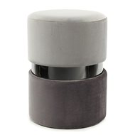 Hocker Gipsy Pouf 825 Light Grey / Black / Dark Grey - Ottoman