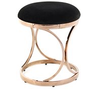 Hocker Weyda Stool 325 Black / Pink Gold - Ottoman