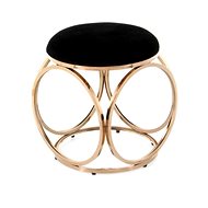 Stool Hocker Whitney 325 Black / Pink Gold - Ottoman