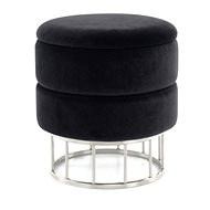Hocker Zero Pouf 525 Black / Silver - Ottoman