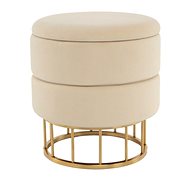 Hocker Zero Pouf 525 Ivory / Gold - Ottoman