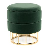 Hocker Zero Pouf 525 Green / Gold / Gold - Ottoman