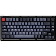 Keychron V1 Knob Hot-Swappable Red Switch - Frosted Black - US - Gaming-Tastatur