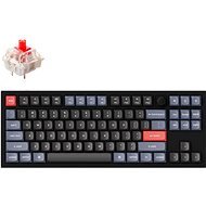 Keychron Q3 Knob Hot-Swappable Red Switch - Carbon Black - US - Gaming Keyboard