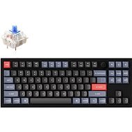 Keychron Q3 Knob Hot-Swappable Blue Switch - Carbon Black - US - Gaming-Tastatur