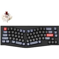 Keychron QMK Q8 65% Ergonomic Gateron G Pro Hot-Swappable Brown Switch Mechanical, Black - US - Gaming Keyboard