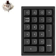 Keychron QMK Q0 Hot-Swappable Number Pad RGB Gateron G Pro Brown Switch Mechanical - Black Version - Numeric Keypad