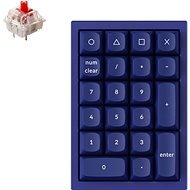 Keychron QMK Q0 Hot-Swappable Number Pad RGB Gateron G Pro Red Switch Mechanical - Blue Version - Numeric Keypad