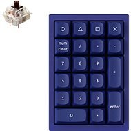 Keychron QMK Q0 Hot-Swappable Number Pad RGB Gateron G Pro Brown Switch Mechanical - Blue Version - Numeric Keypad