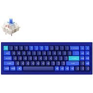 Keychron QMK Q7 70% Gateron G Pro Hot-Swappable Blue Switch Mechanical, Blue - US - Gaming Keyboard