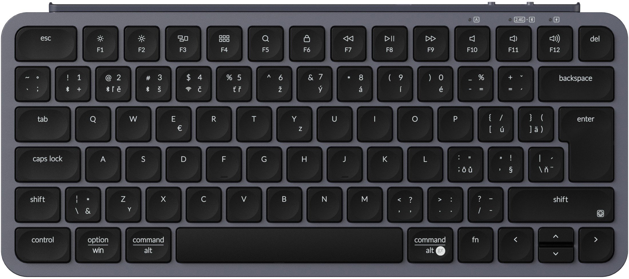 Keychron B1 Pro Wireless Keyboard - Space Gray, CZ/SK - Gaming Keyboard