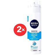 NIVEA Men Sensitive Cooling Shaving Gel 2 × 200 ml - Shaving Gel