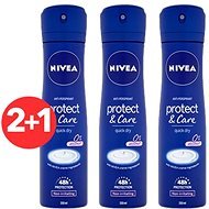 NIVEA Protect & Care 3× 150 ml - Dámsky antiperspirant
