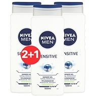 NIVEA Men Sensitive 500 ml 2+1 - Men's Shower Gel