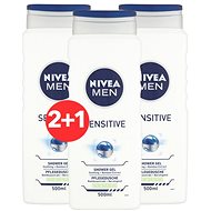 NIVEA Men Sensitive 500 ml 2+1 - Shower Gel