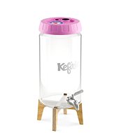 Kefirko Kombucha fermenter with stand and tap, 4 l, pink - Fermenter
