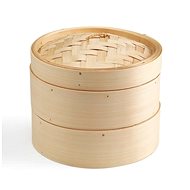 KEN HOM Excellence Bamboo Steamer 20cm 2 Storey + Chopper 18cm - Steamer