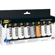 KREUL SOLO GOYA acrylic medium, 8 x 20 ml in tube - Acrylic Paints for Canvas
