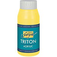 KREUL TRITON SOLO GOYA, light yellow, 750 ml - Acrylic Paints for Canvas