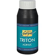 KREUL TRITON SOLO GOYA, black, 750 ml - Acrylic Paints for Canvas