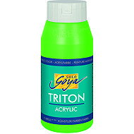 KREUL TRITON SOLO GOYA, Fluorescent Green, 750 ml - Acrylic Paints for Canvas