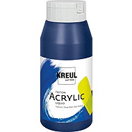 KREUL TRITON SOLO GOYA, Phthalo Blue, 750 ml - Acrylic Paints for Canvas
