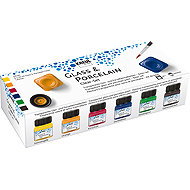 KREUL Set of paints for glass and porcelain CLEAR 6 x 20 ml - Glass Paints