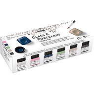 KREUL Set of colours for glass and porcelain CHALKY 6 x 20 ml - Glass Paints