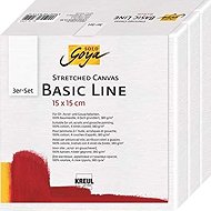 KREUL Basic Line 15 x 15 cm - 3er-Set - Leinwand zum Malen