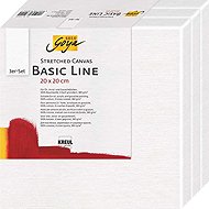 KREUL Basic Line 20 x 20 cm - 3er-Set - Leinwand zum Malen