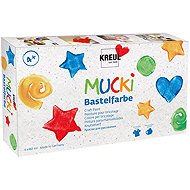 KREUL MUCKI Craft, 6 colours, 6 x 80 ml - Fingerpaints
