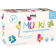 KREUL MUCKI FORTUNE, 6 colours, 6 x 50 ml - Fingerpaints
